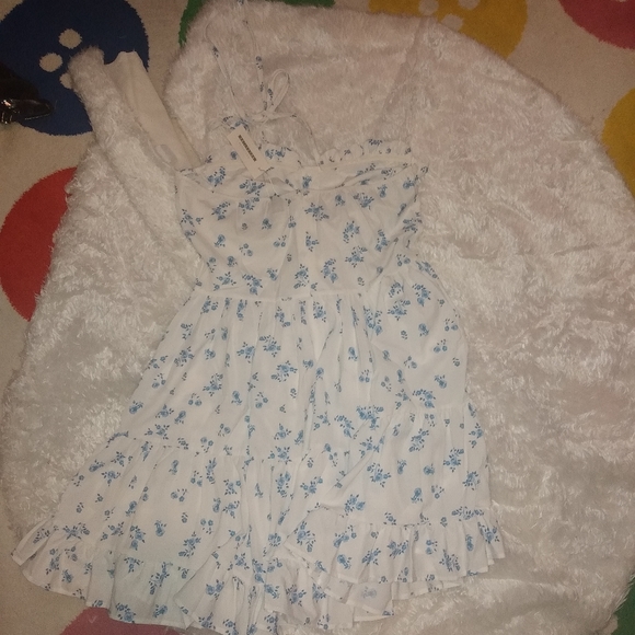 NWT CRB Strapless Floral Halter Skater Dress - Picture 6 of 11